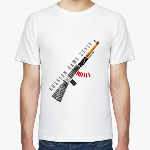 Футболка с принтом Russian Poker Game Style