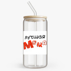 Банка с бамбуковой крышкой