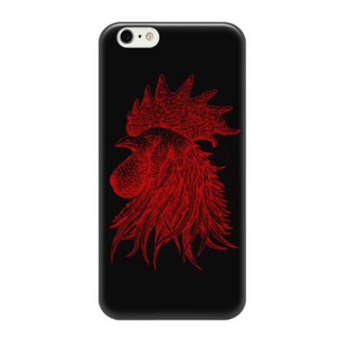 Чехол для iPhone 6/6s Красный петух символ Года