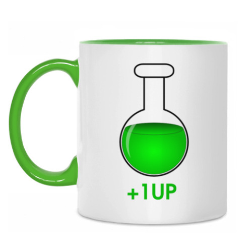 Кружка с принтом «1UP»