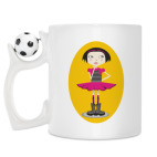 Кружка с футбольным мячиком