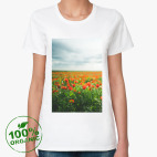 Женская футболка органик