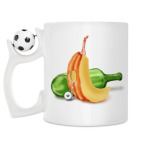 Кружка с футбольным мячиком