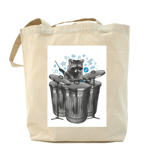 Сумка шоппер с принтом Енот