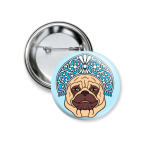 Мопс Снегурочка