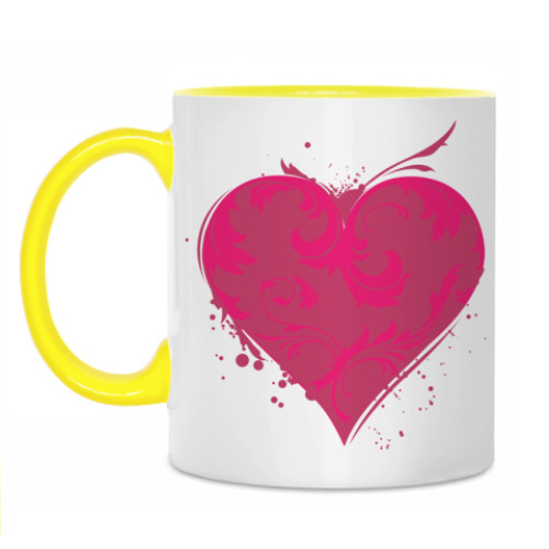 Кружка с принтом Сердечко