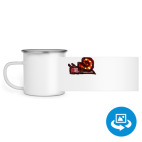 Кружка металлическая белая (круговая запечатка)