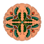 Подушка 35x35 см с цветной обратной стороной Kurbits