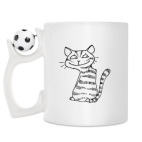 Кружка с футбольным мячиком