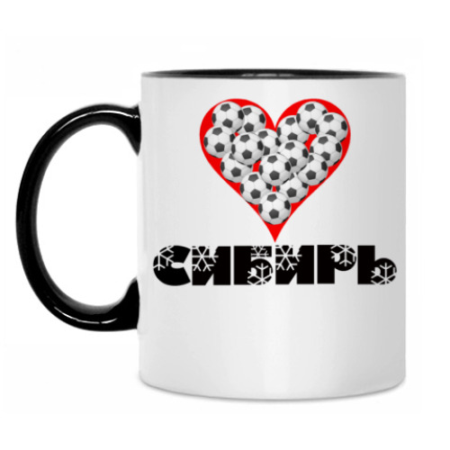 Кружка с принтом Сибирь