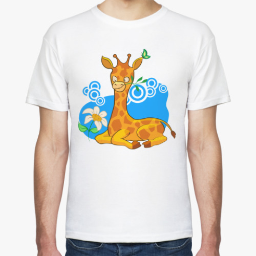 Футболка с принтом Жираф