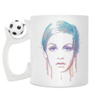 Кружка с футбольным мячиком