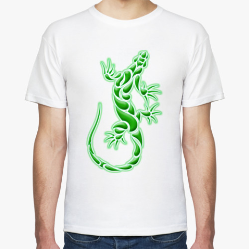 Футболка с принтом Ящерица