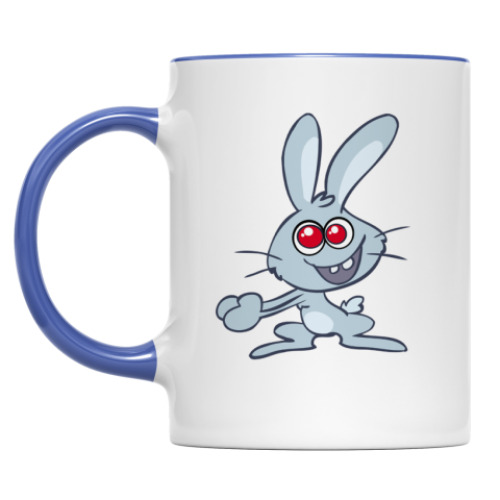 Кружка с принтом Кролик