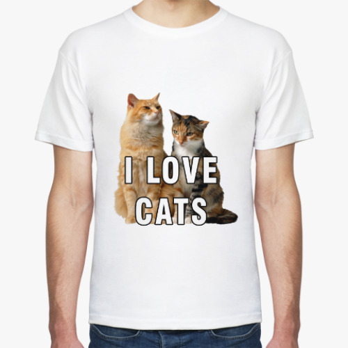 Футболка I LOVE CATS