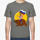 Русский на медведе
