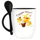 Кружка с ложкой