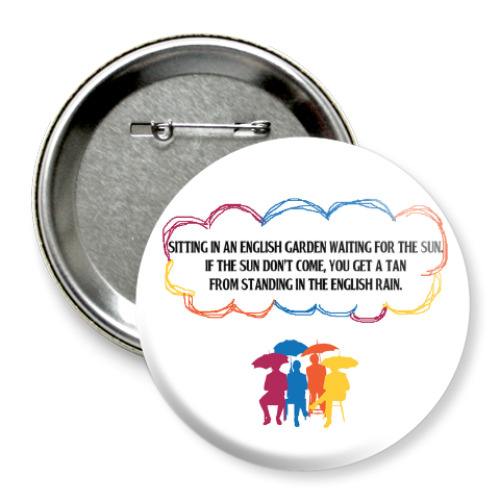 Значок 75мм  The Beatles