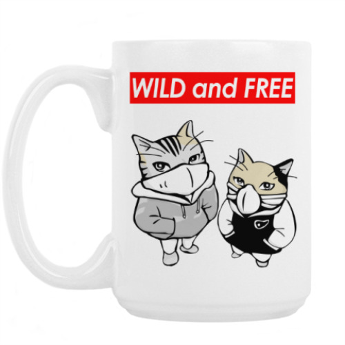 Кружка WILD and FREE ~ CAT КОТ