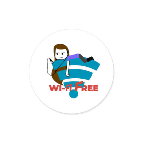 Виниловые наклейки Wi-Fi free