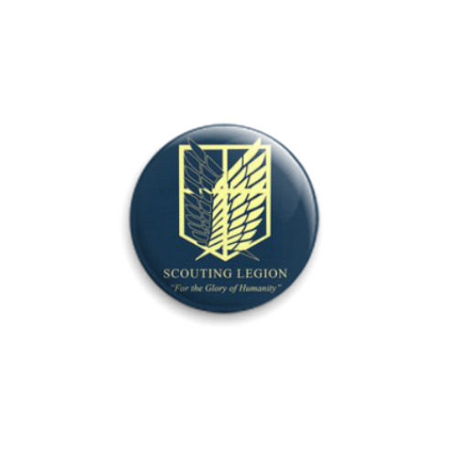 Значок 25мм с принтом Вторжение гигантов