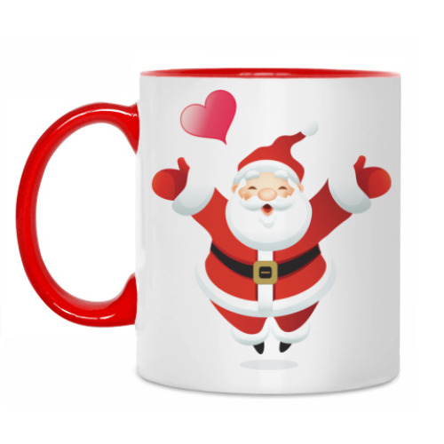 Кружка с принтом Дедушка Мороз