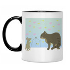 Кружка двухцветная