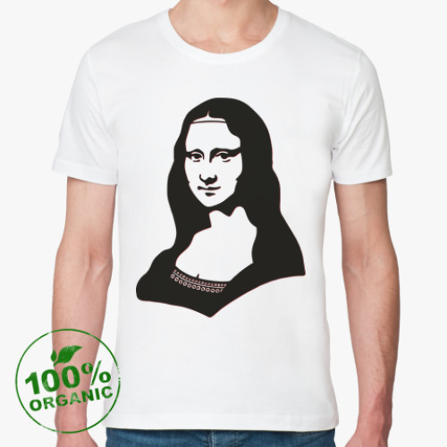 Футболка из органик-хлопка с принтом MONA LISA