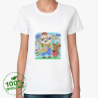 Женская футболка органик