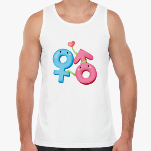 Майка с принтом Мужчина и женщина