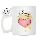 Кружка с футбольным мячиком