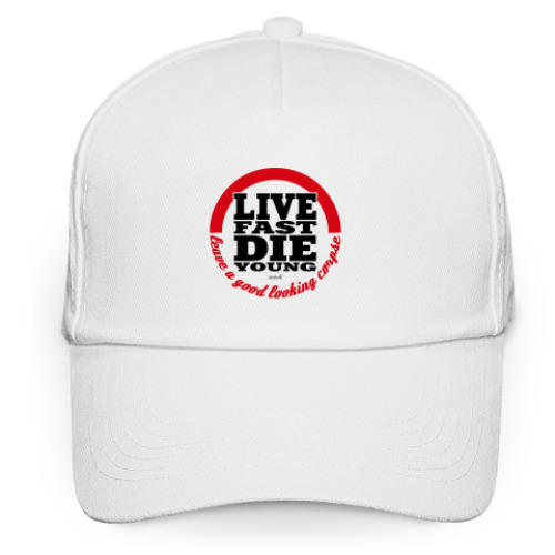 Кепка бейсболка Live Fast Die Young
