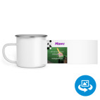 Кружка металлическая белая (круговая запечатка)