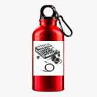 Металлическая бутылка 400 мл UV-DTF