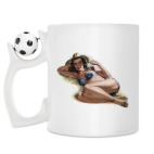 Кружка с футбольным мячиком