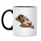 Кружка двухцветная