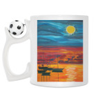 Кружка с футбольным мячиком