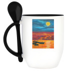 Кружка с ложкой