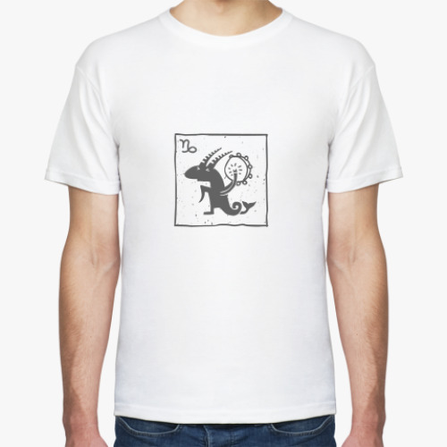 Футболка с принтом Козерог