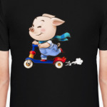 Хрюндель на самокате