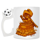 Кружка с футбольным мячиком