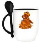 Кружка с ложкой