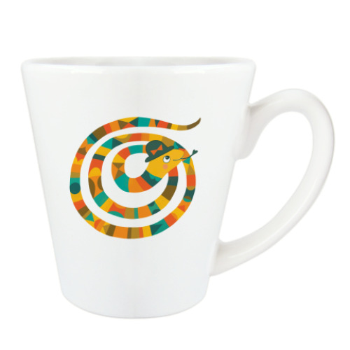 Чашка Латте Змейка