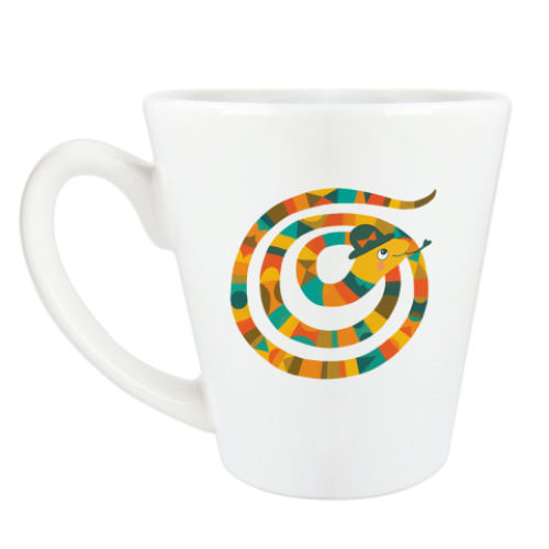 Чашка Латте Змейка