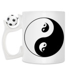 Кружка с футбольным мячиком