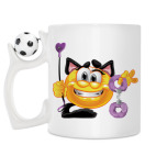 Кружка с футбольным мячиком