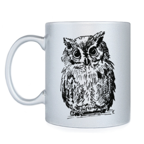 Кружка с принтом Сова