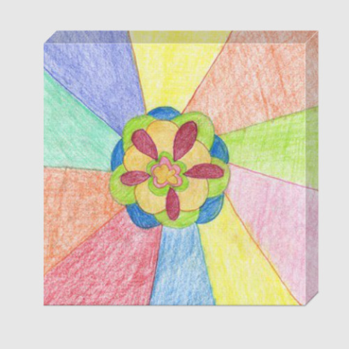 Холст с принтом Flower