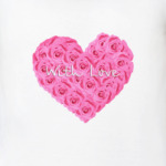 Сердце из роз