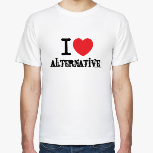 Футболка I love alternative